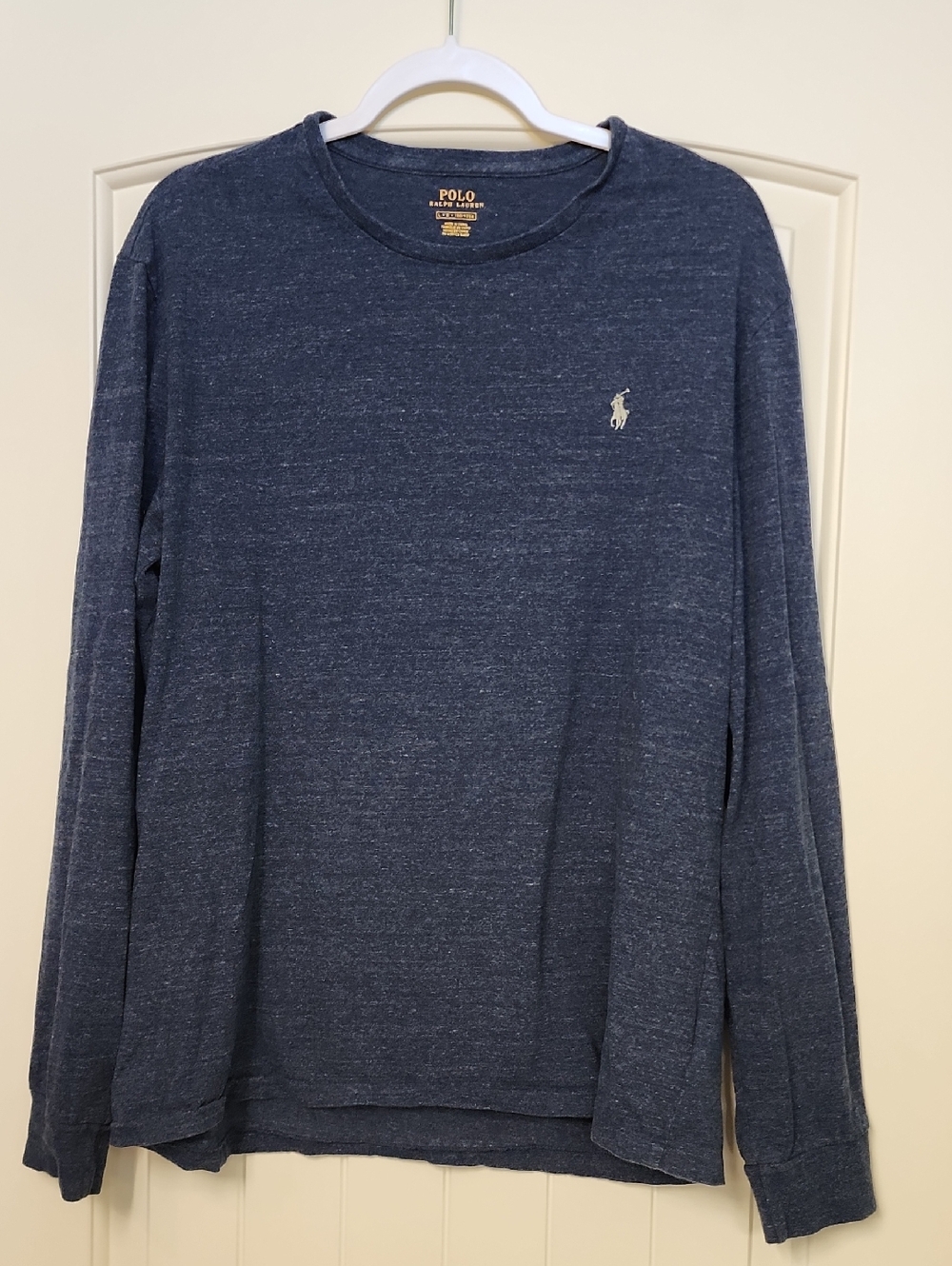 Polo by Ralph Lauren Men's Long-Sleeve Crewneck - Dark Navy Heather